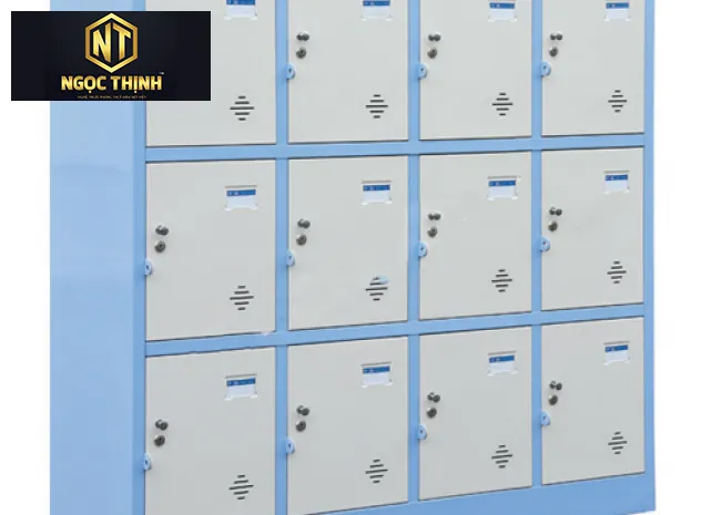 Tủ sắt để đồ sơn tĩnh điện gồm 12 khoang cánh mở TMG983-4K Tủ sắt để đồ sơn tĩnh điện gồm 12 khoang cánh mở TMG983-4K